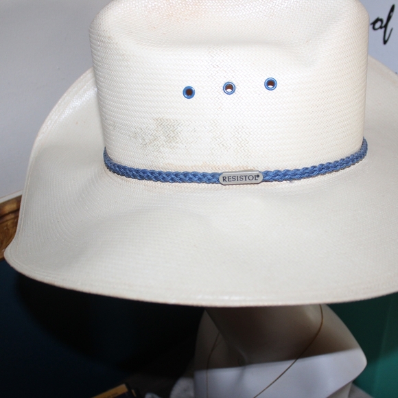 Vintage Resistol "Self-Conforming" Genuine Shantung Panama Cowboy hat - Picture 6 of 12